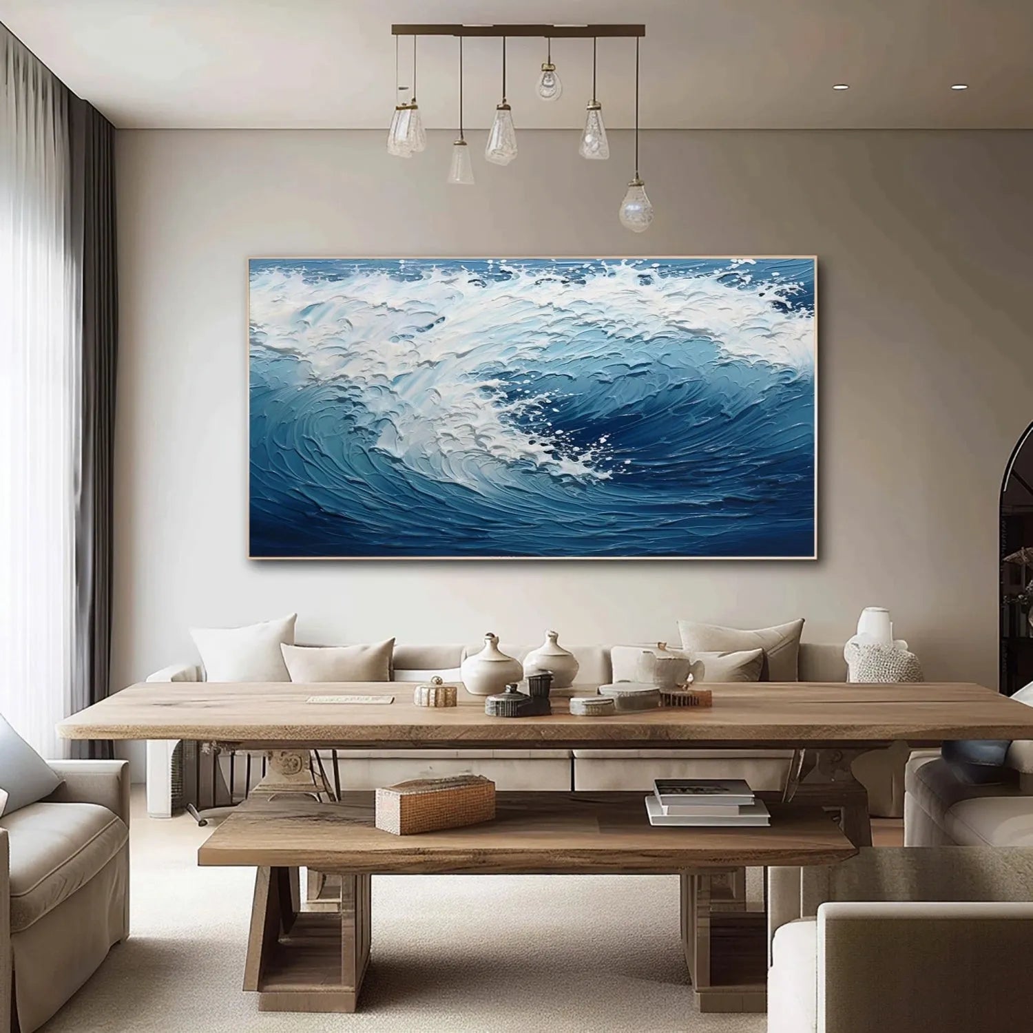 Ocean Textured Painting Canvas #OP020