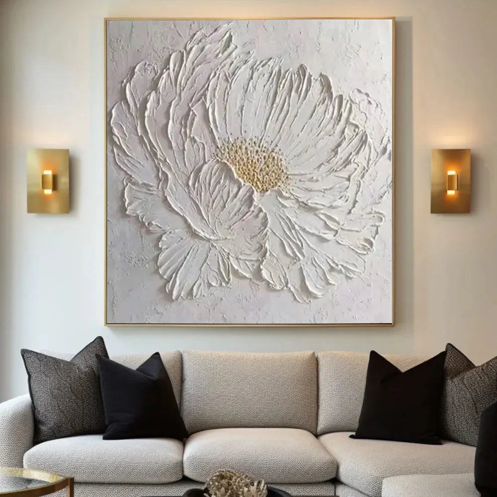 Flower Textured Painting Canvas #FP064