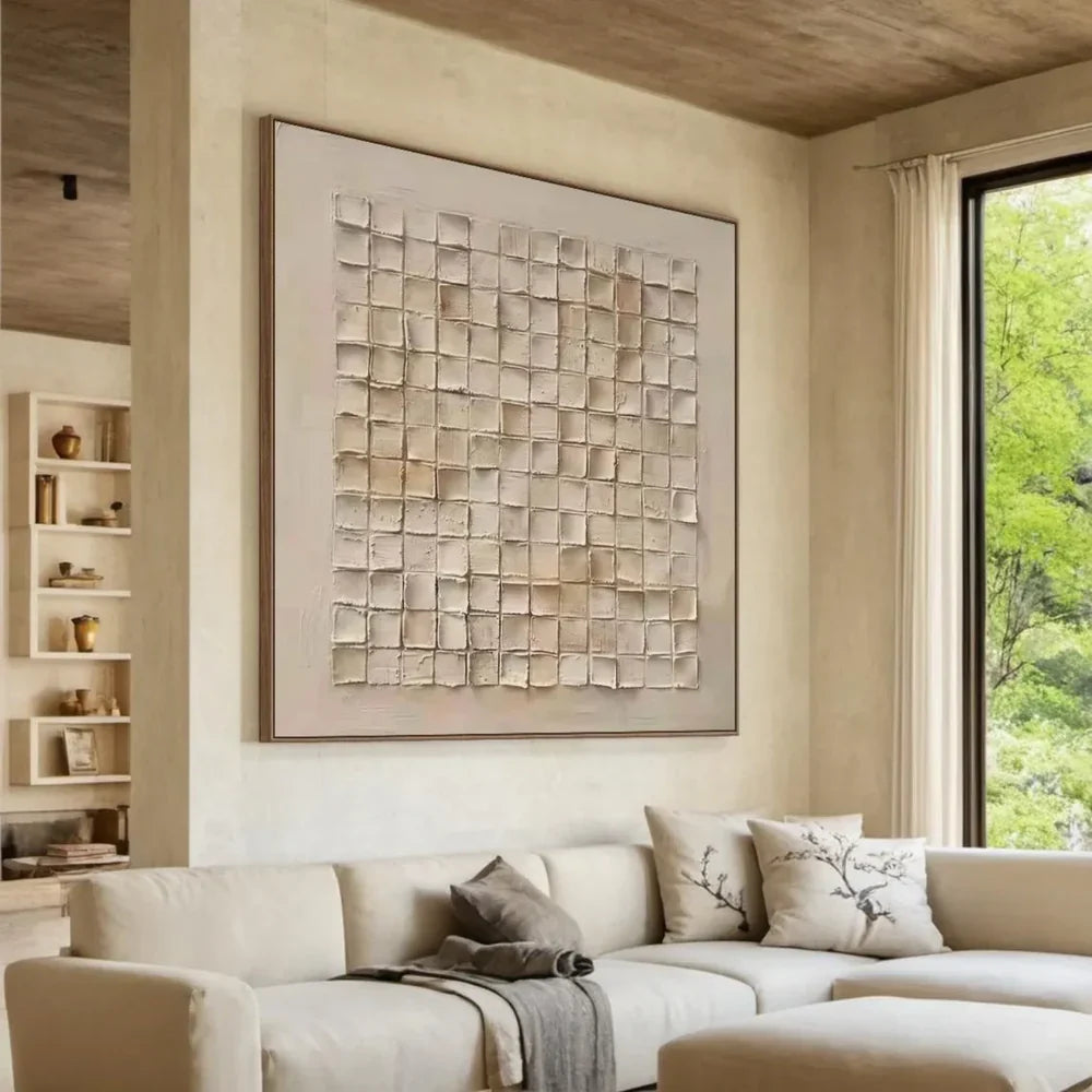 Beige & Brown Abstract #BB122