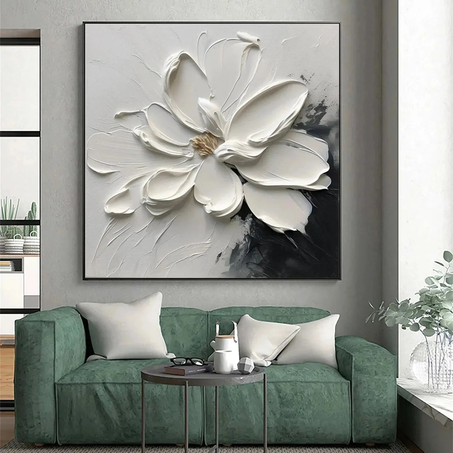 Flower Textured Painting Canvas #FP048