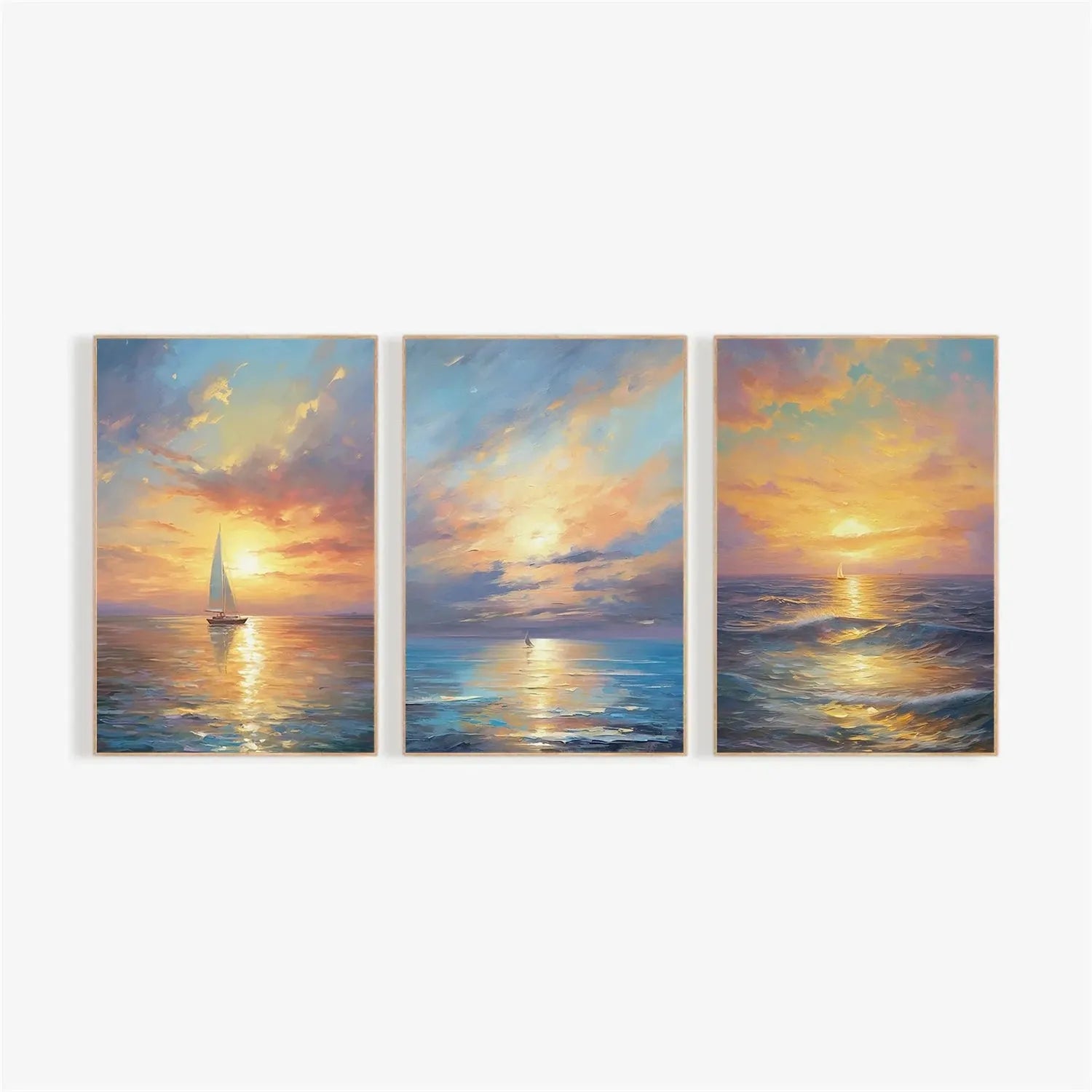 Ocean And Sky Painting Set of 3 #OS 215