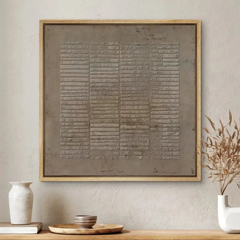Brown Wabi Sabi Texture Canvas Art #WS003