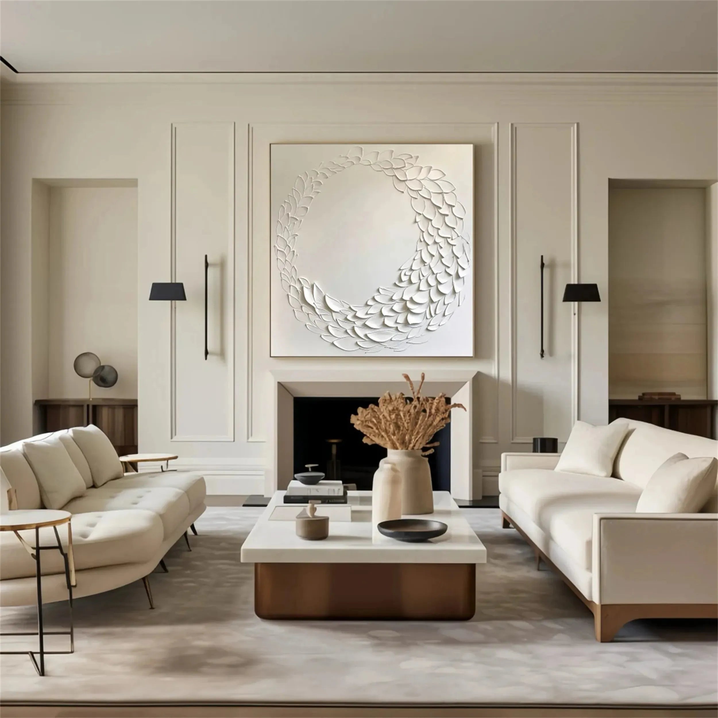 Plaster Art Minimalist Textured Painting #MM190