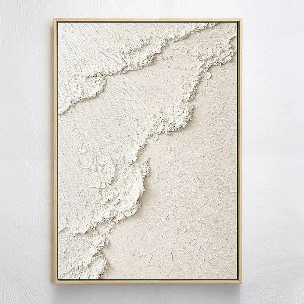 Beige Minimalist Textured Wall Art #MM070