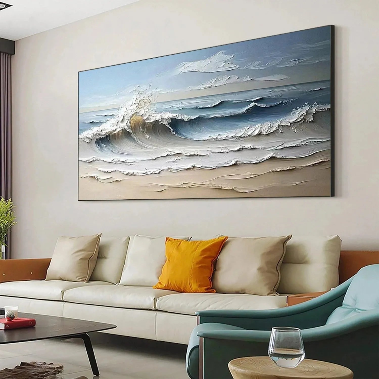 Ocean Textured Painting Canvas #OP021