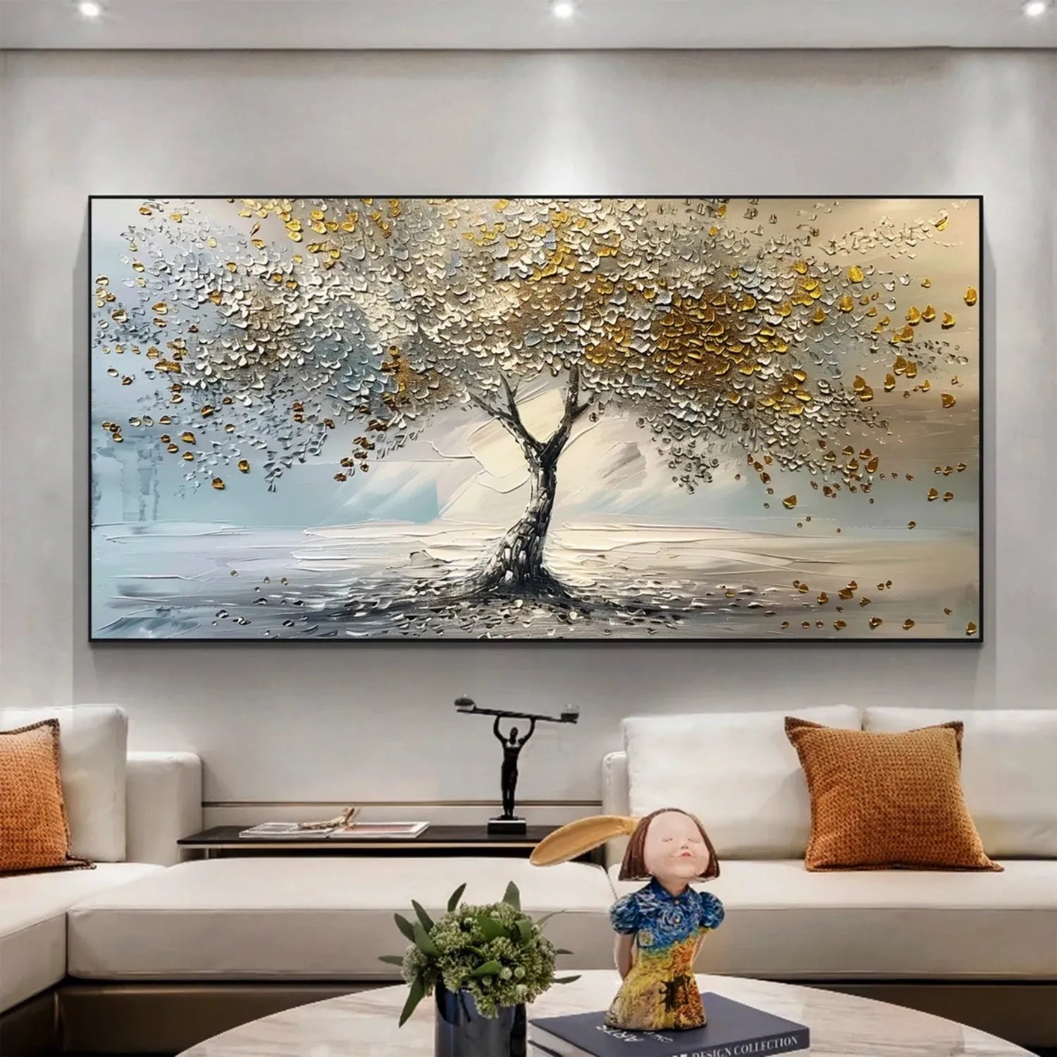 Tree Abstract Textured Wall Art #TP042