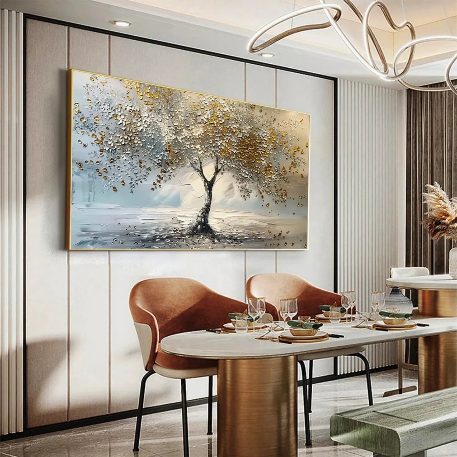 Tree Abstract Textured Wall Art #TP042