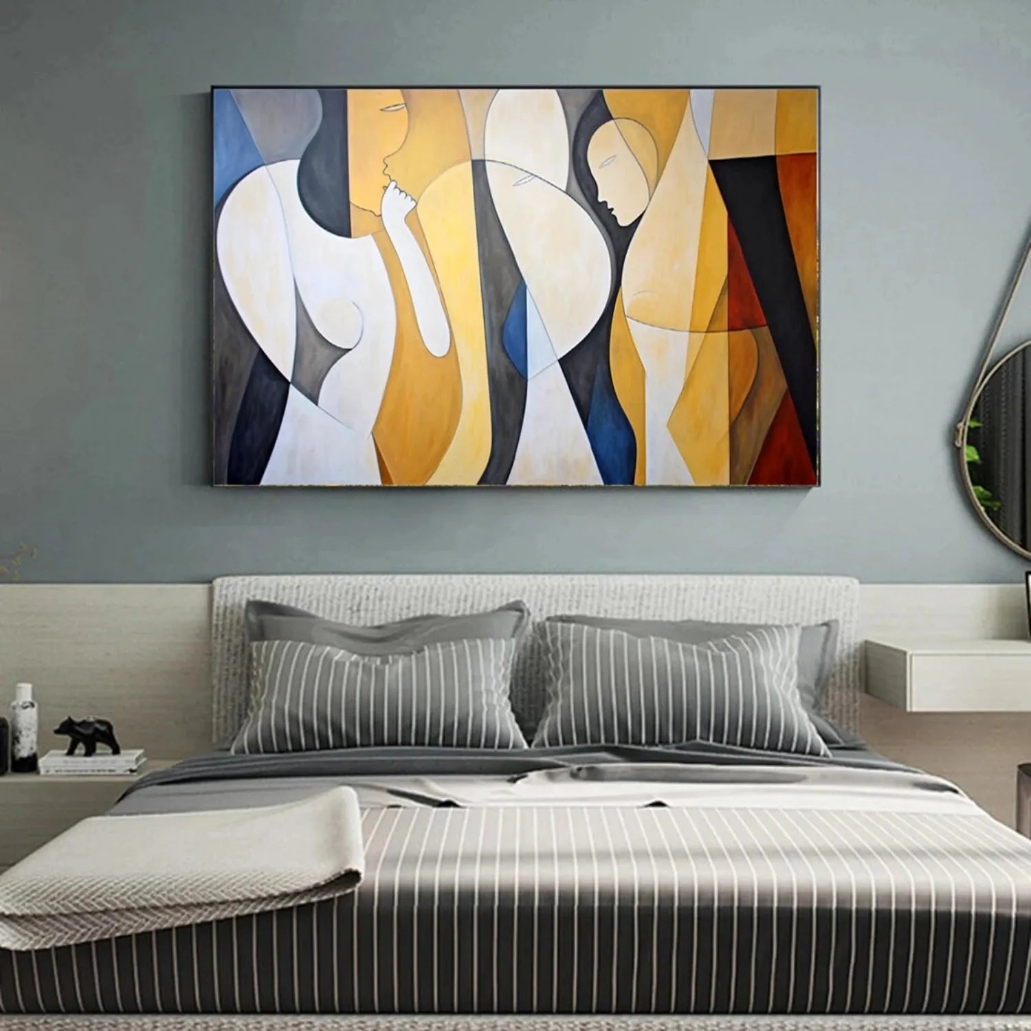 Abstract Portrait Canvas Art #AE016
