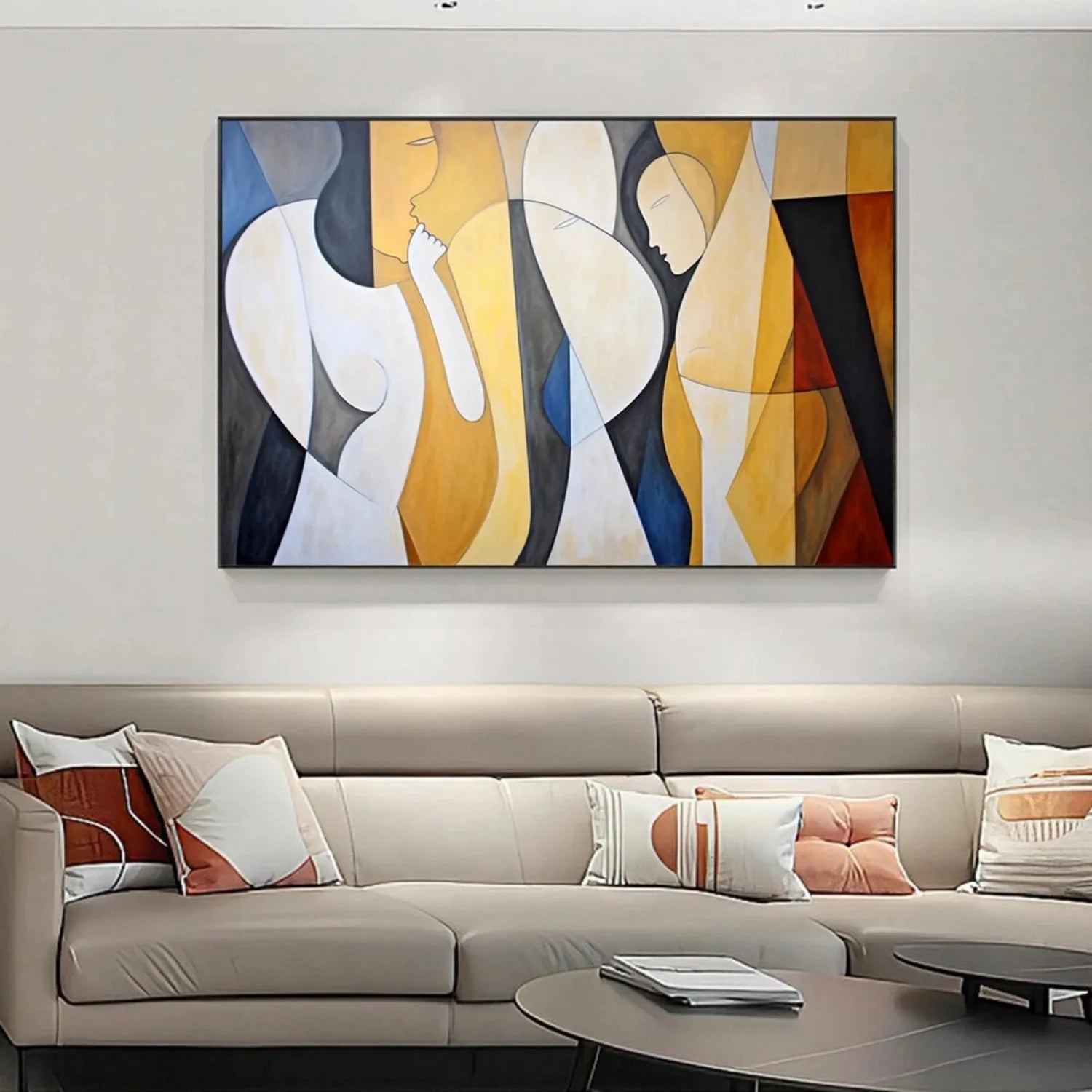 Abstract Portrait Canvas Art #AE016