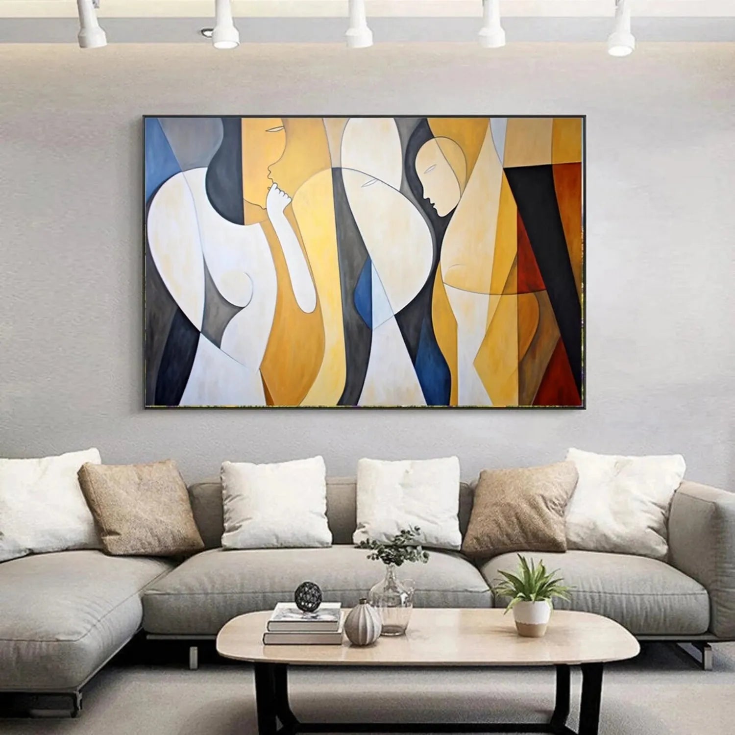 Abstract Portrait Canvas Art #AE016