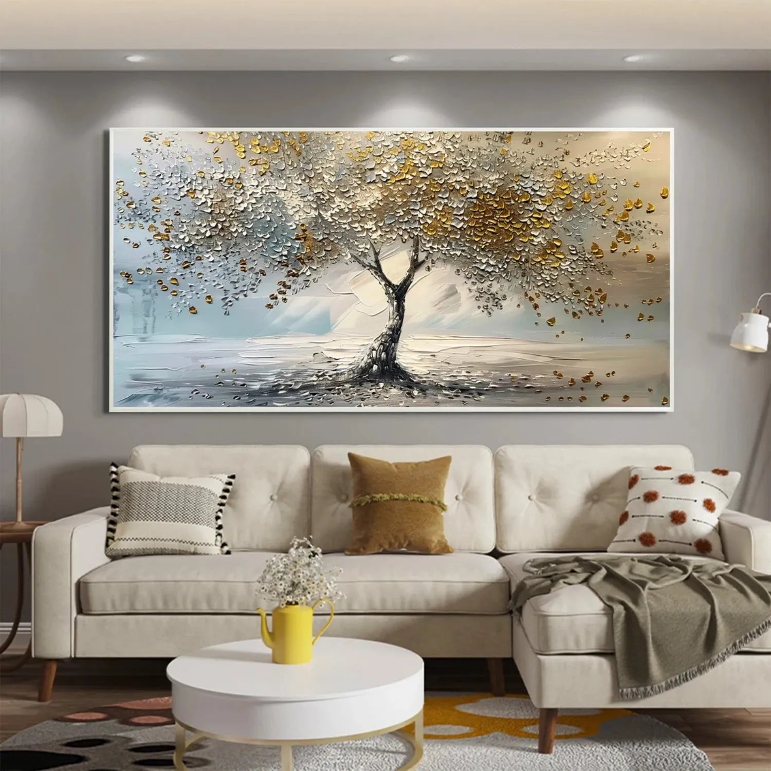 Tree Abstract Textured Wall Art #TP042