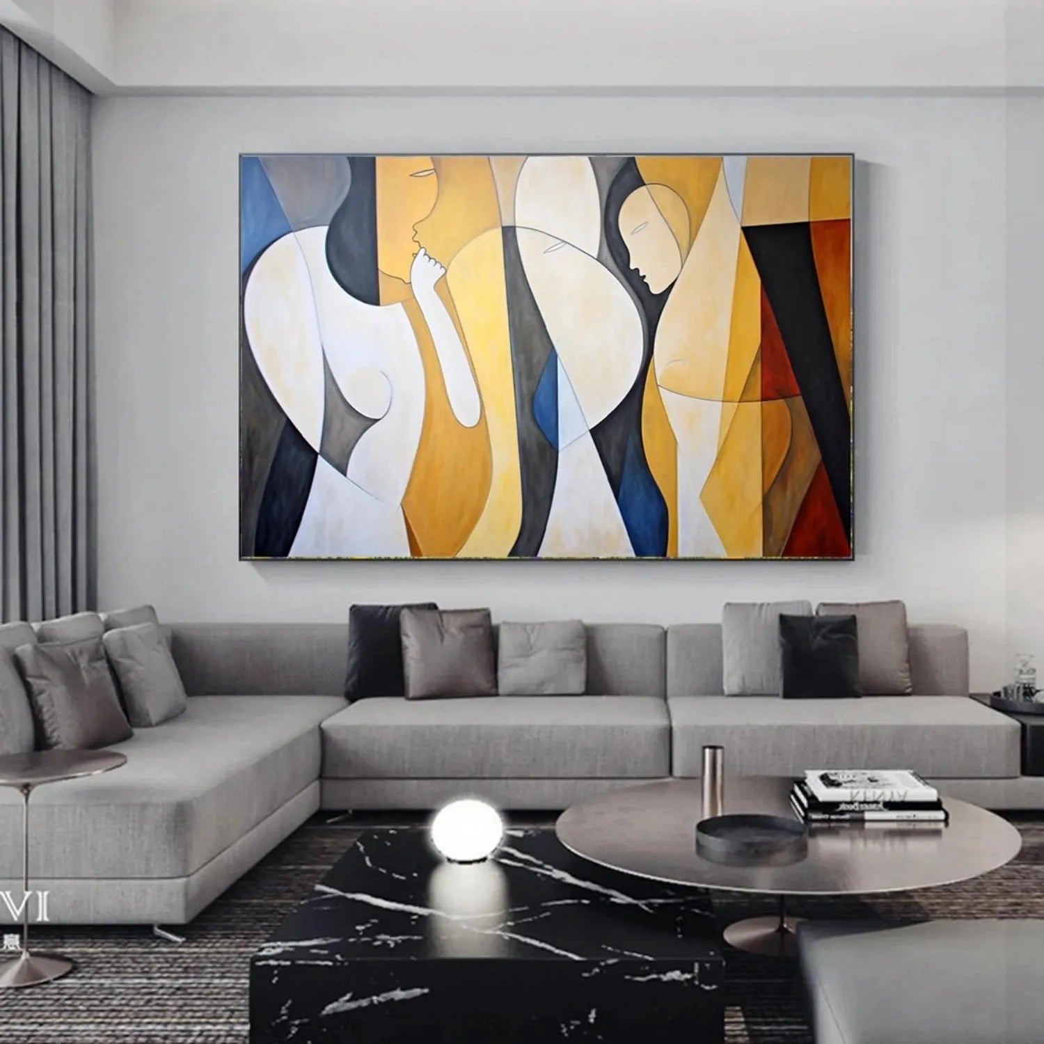 Abstract Portrait Canvas Art #AE016