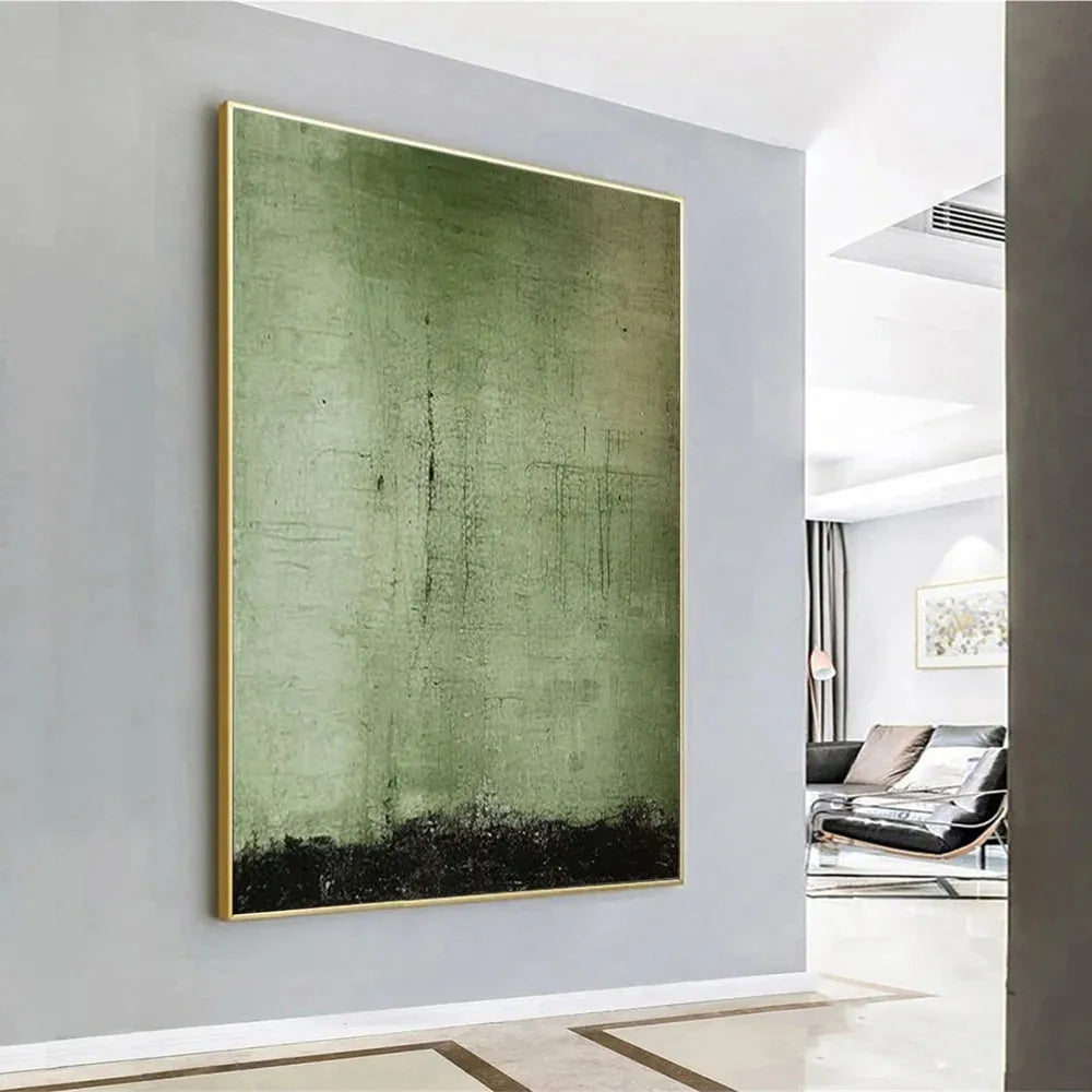 Black & Green Abstract #BG114