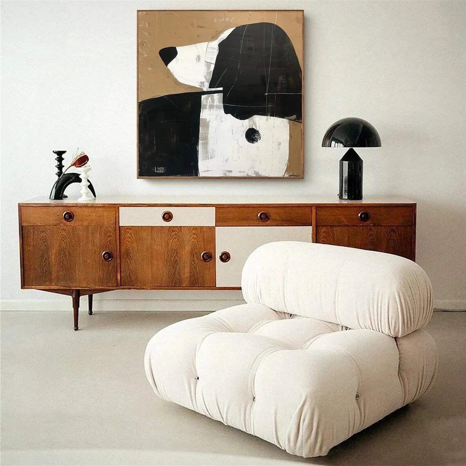 Abstract Animal Dog Wall Art #AC059