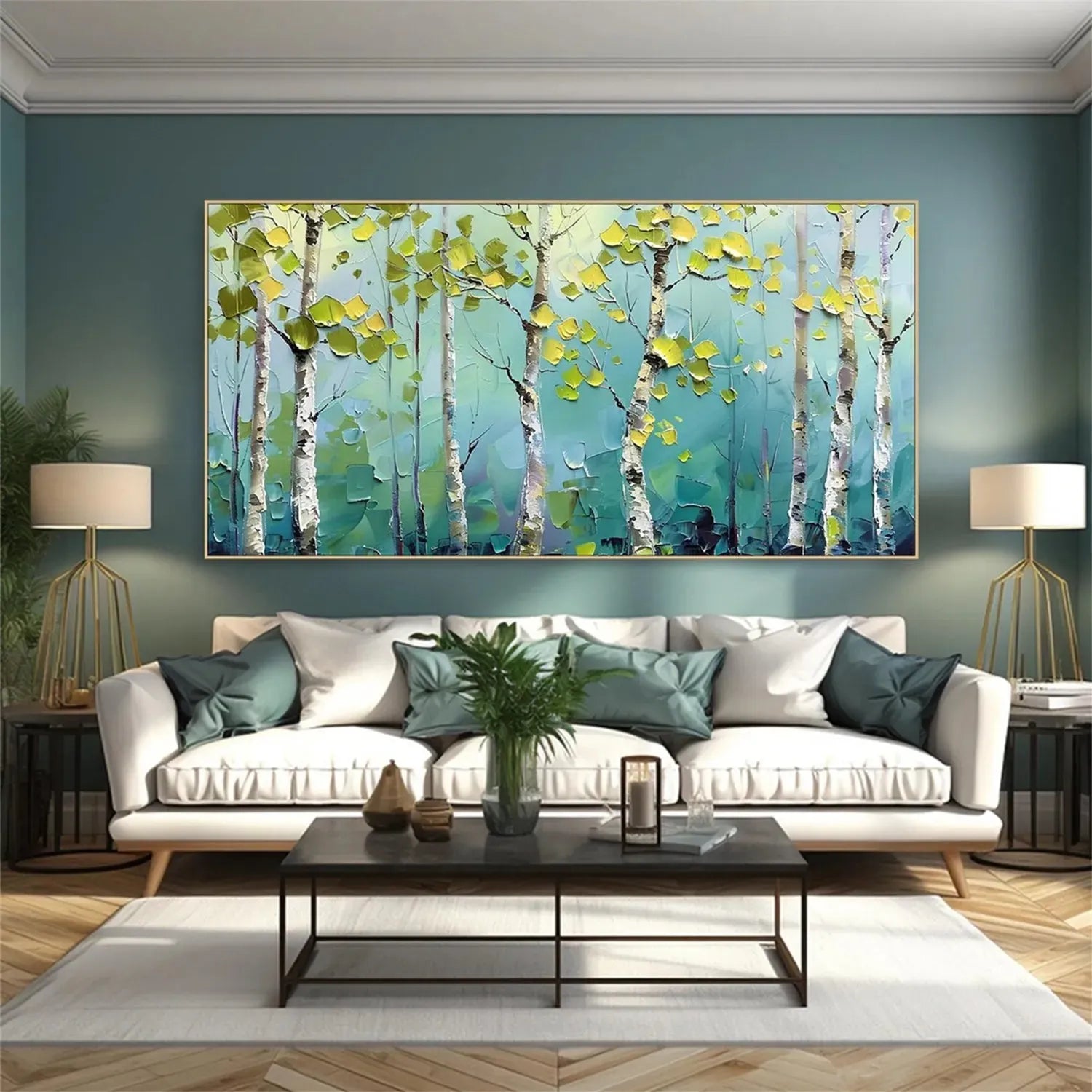 Tree Textured Painting Canvas #TP007