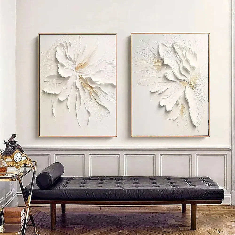 Flower Textured Painting Canvas #FP057