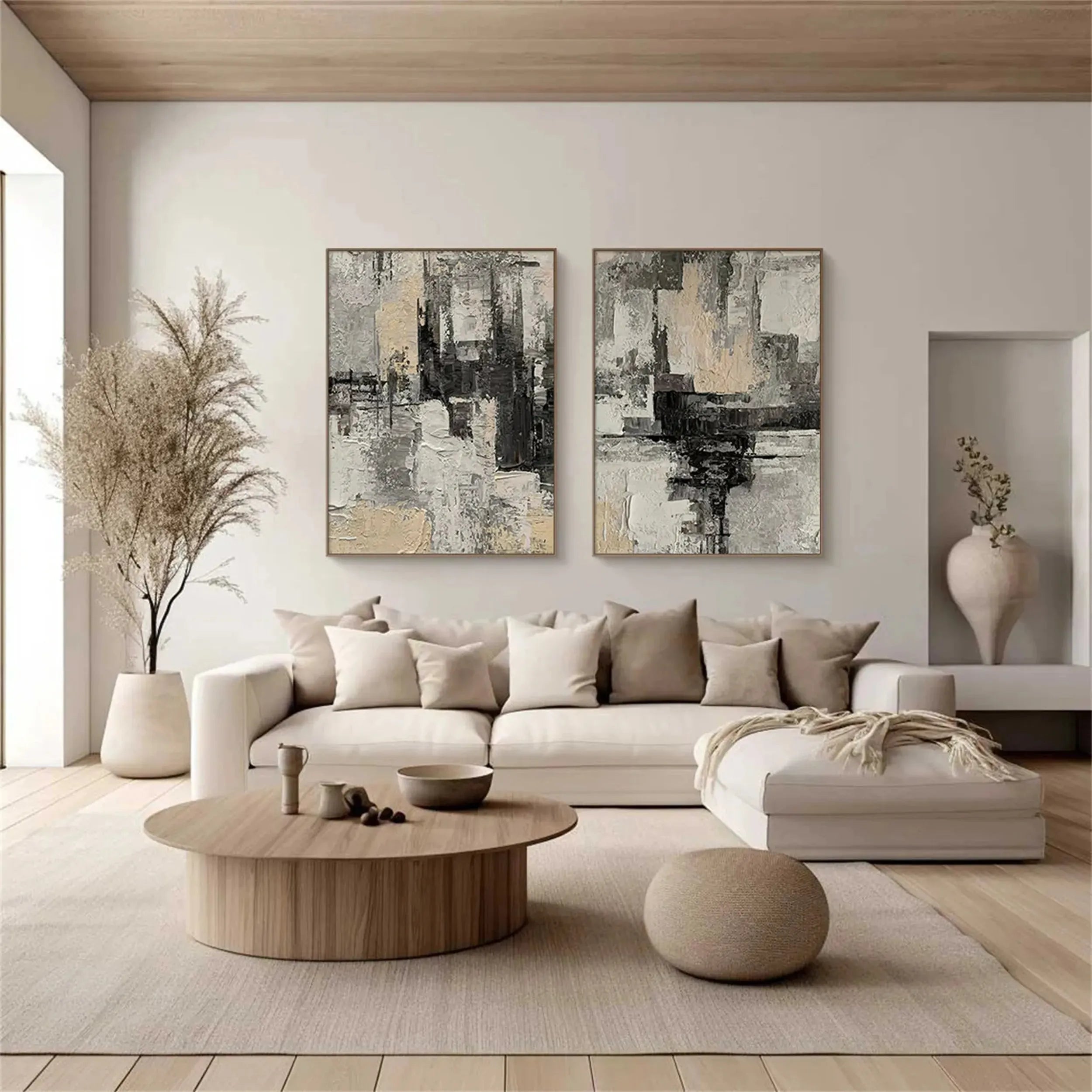 Abstract Painting Set of 2 #AB 107