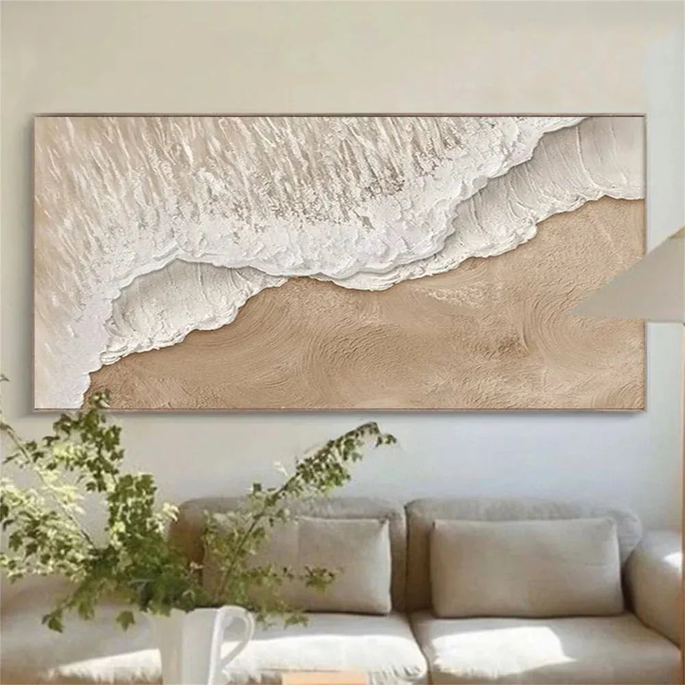 Colorful Flower Textured Painting Canvas #FP012