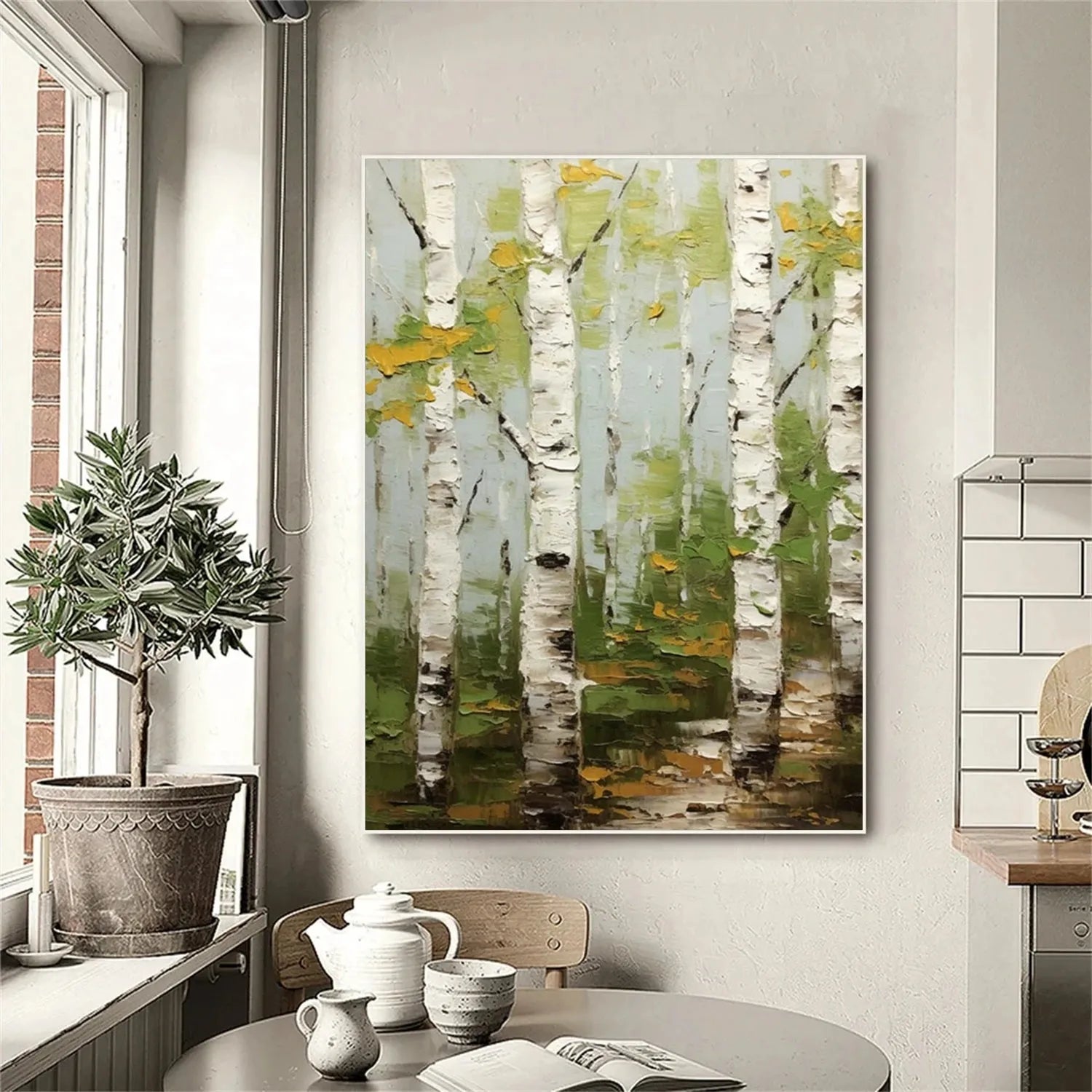 Tree Abstract Textured Wall Art #TP039