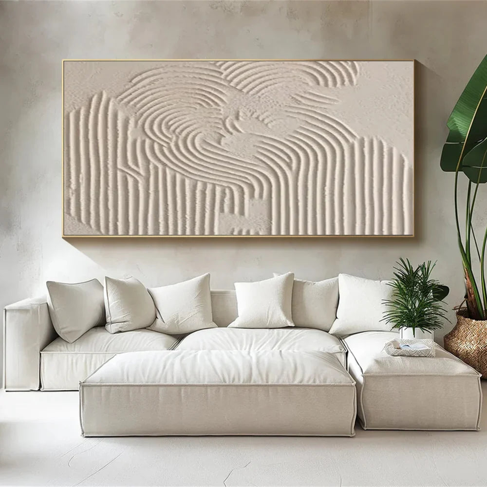 Beige & Brown Abstract #BB096