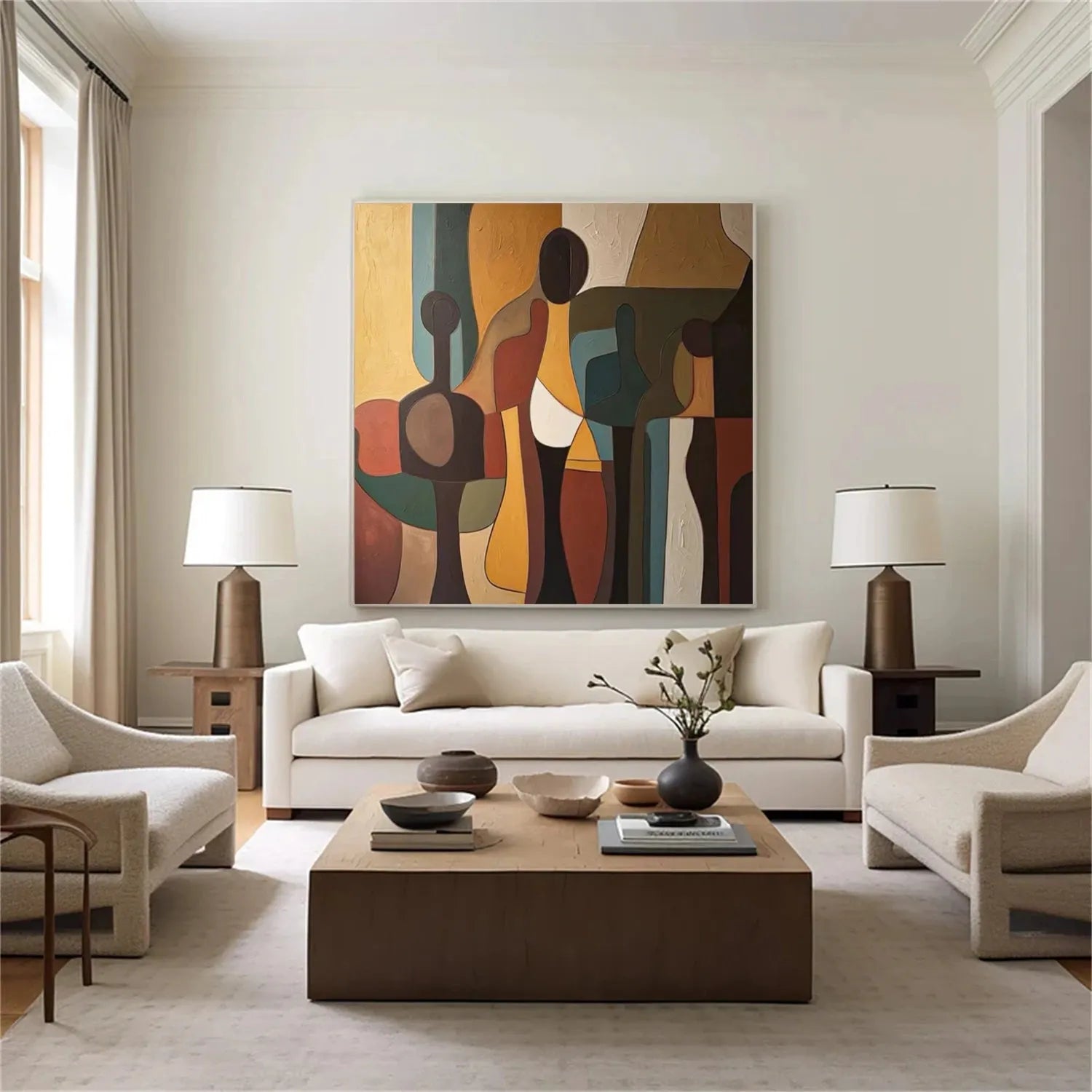 Abstract Canvas Wall Art #AP291