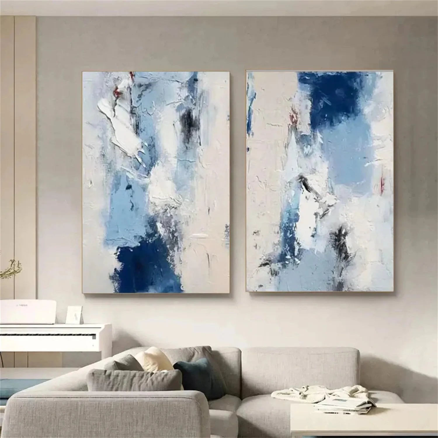 Abstract Painting Canvas Set of 2 #AP071