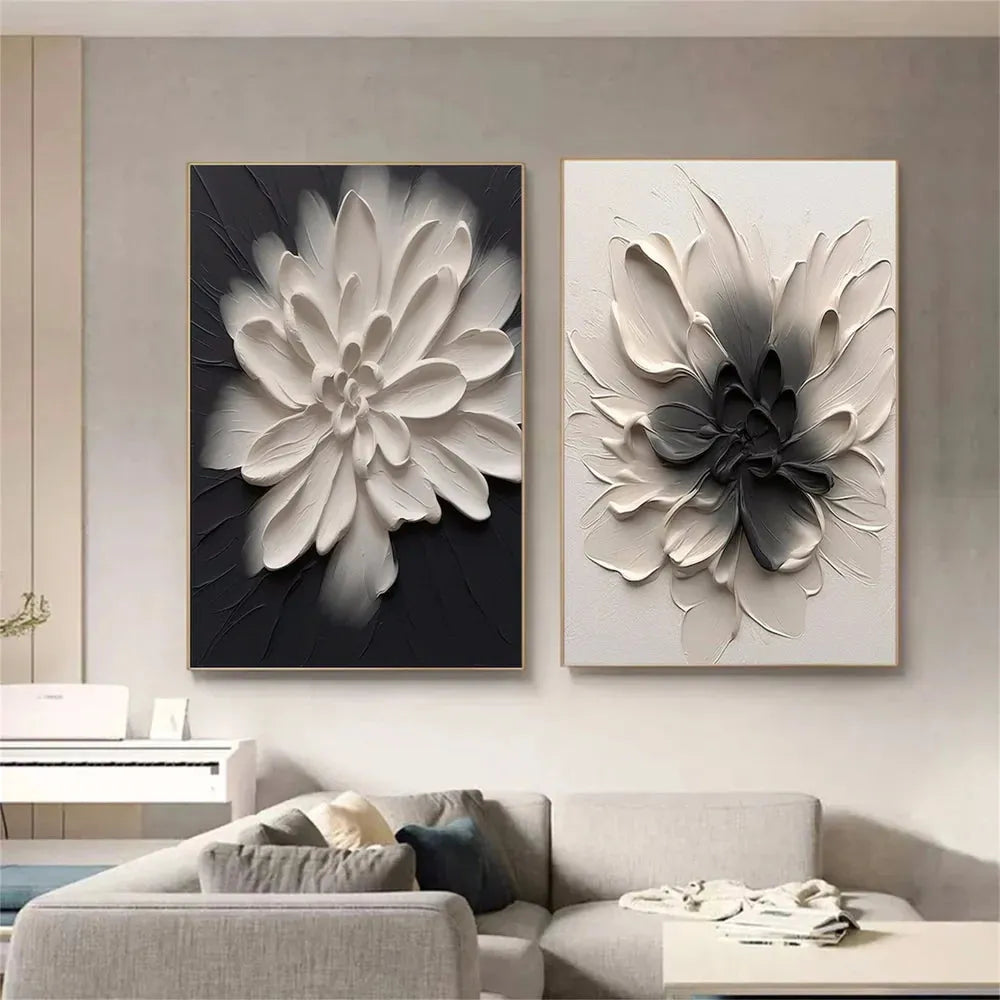 Flower Textured Painting Canvas #FP085