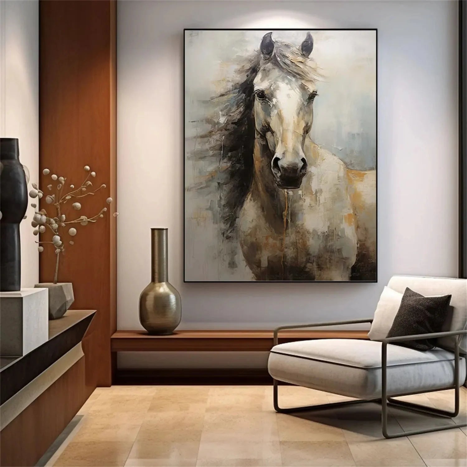 Abstract Animal Horse Wall Art #AC050