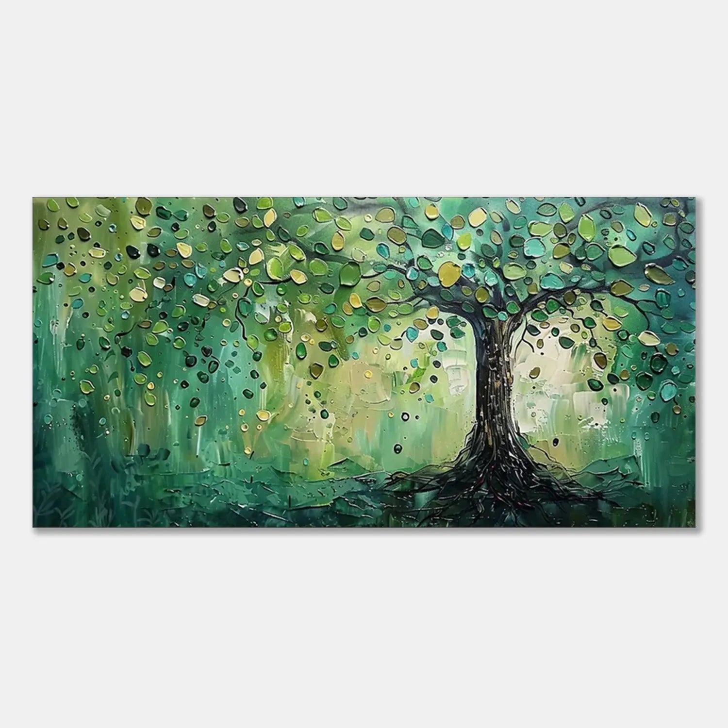 Tree Textured Painting Canvas #TP005