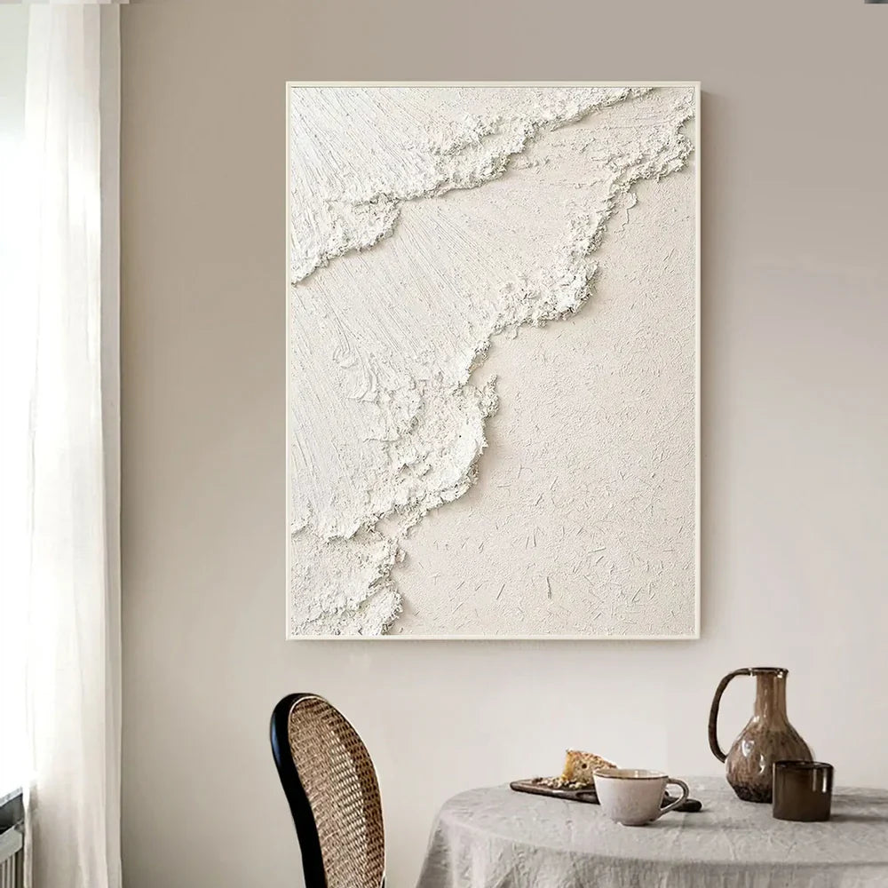 Beige Minimalist Textured Wall Art #MM070