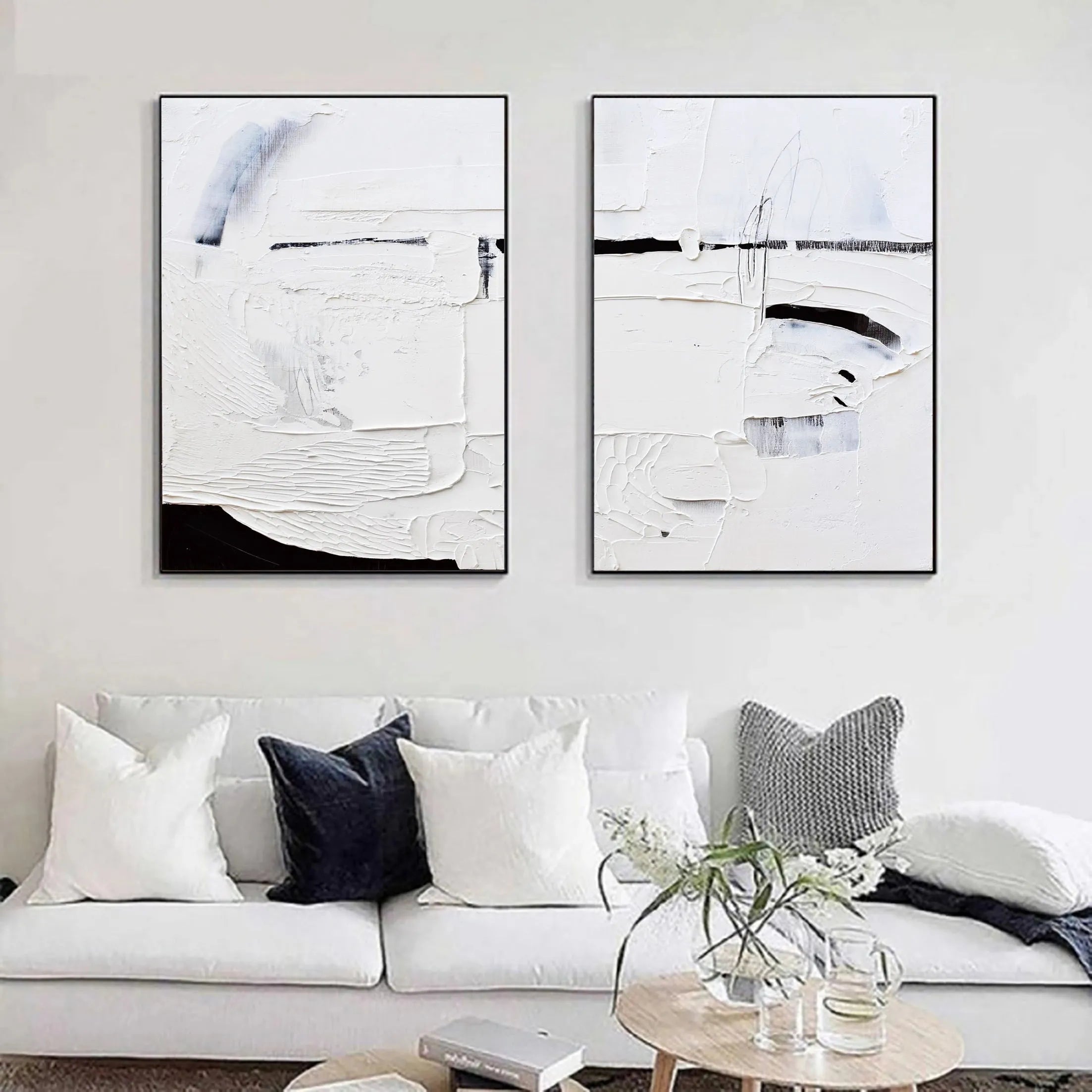 Abstract Textured Wall Art Set of 2 #MM048