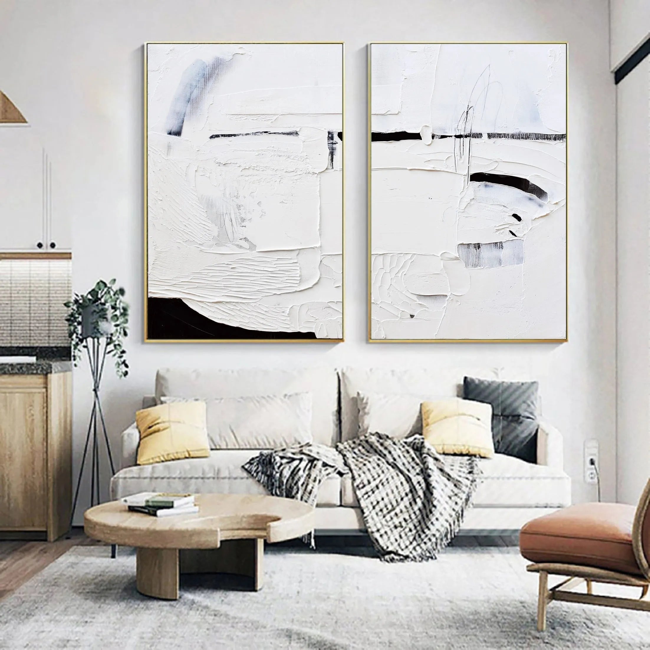 Abstract Textured Wall Art Set of 2 #MM048