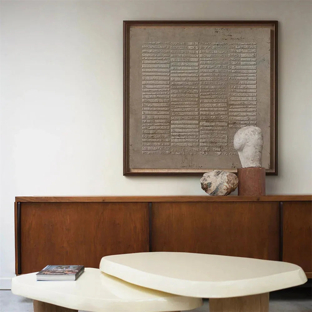 Brown Wabi Sabi Texture Canvas Art #WS003