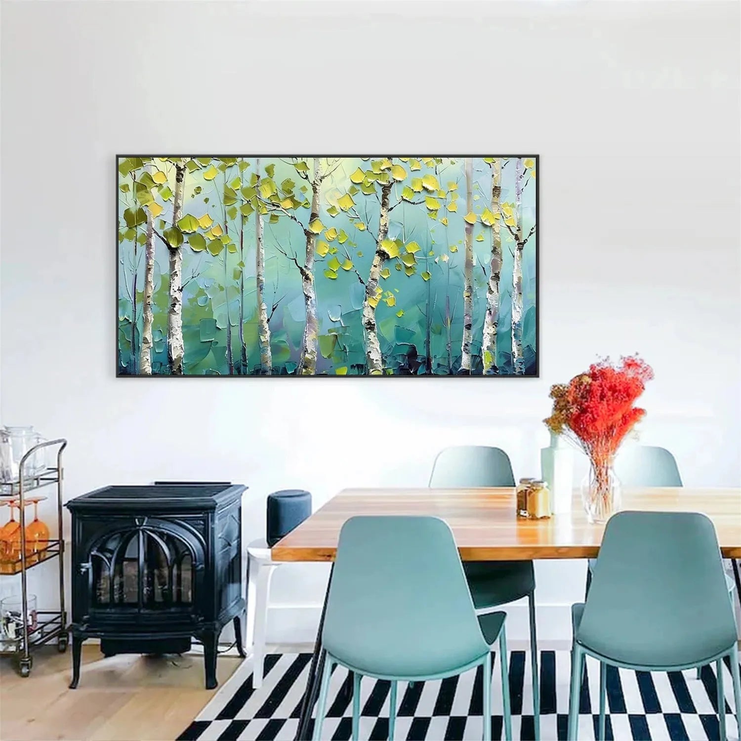 Tree Textured Painting Canvas #TP007