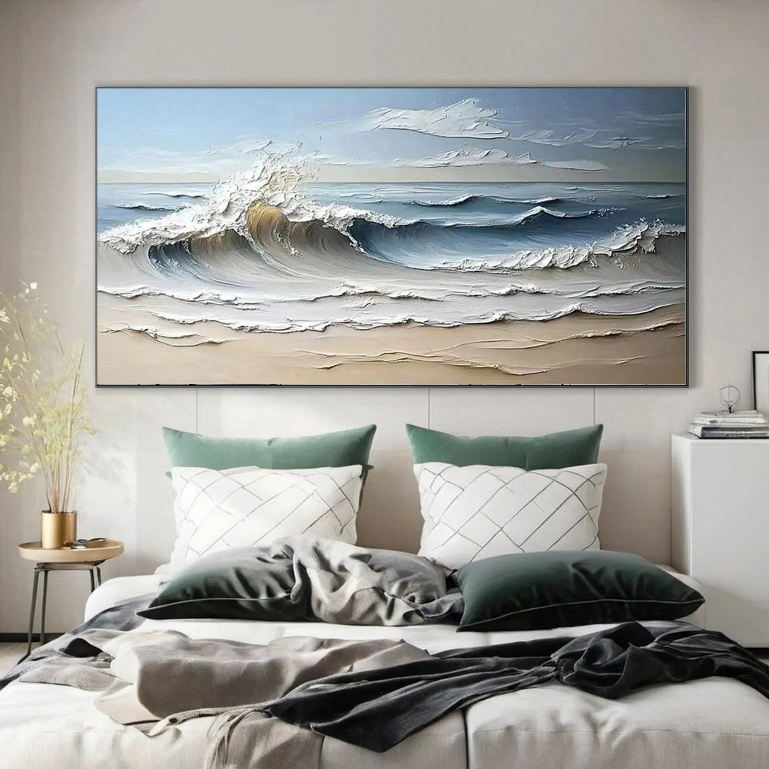 Ocean Textured Painting Canvas #OP021
