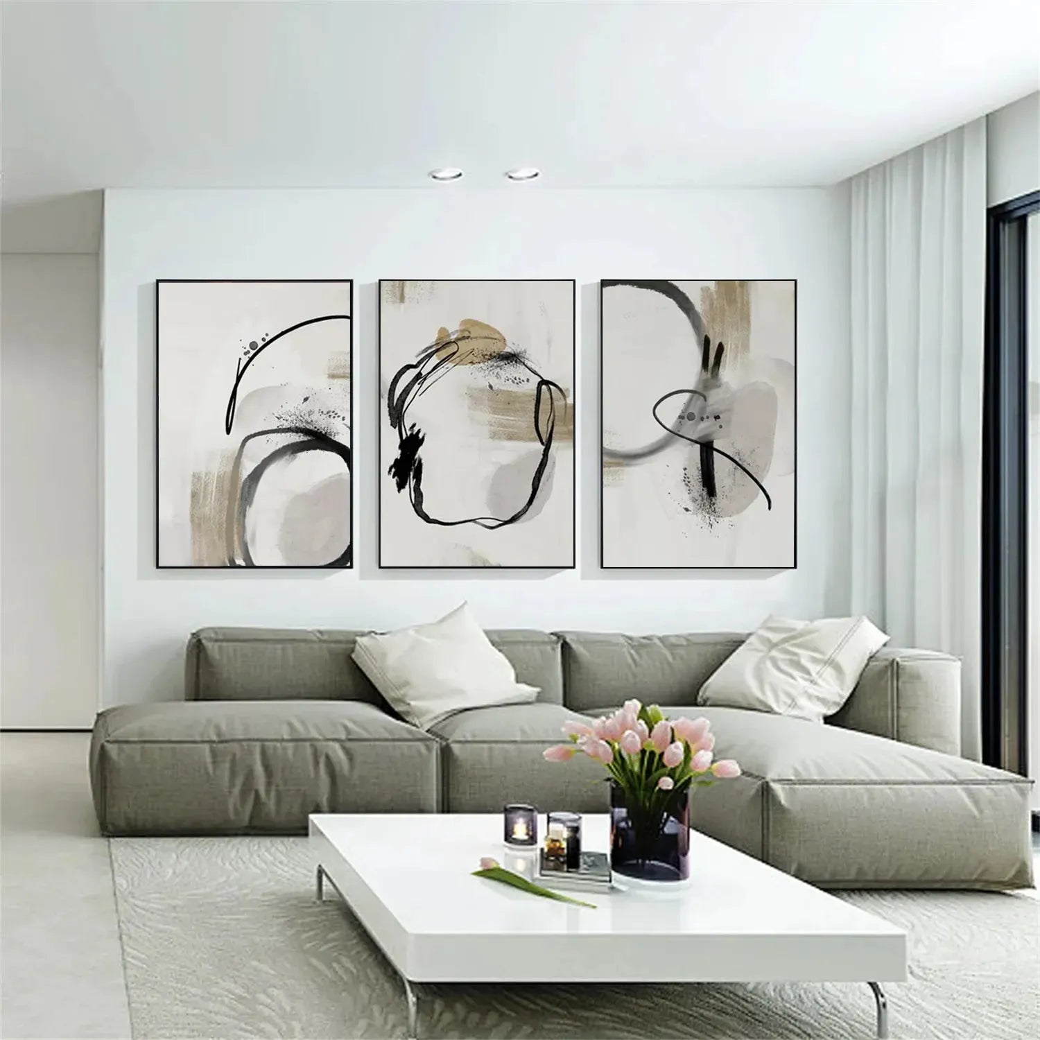 Abstract Painting Set of 3 #AB212