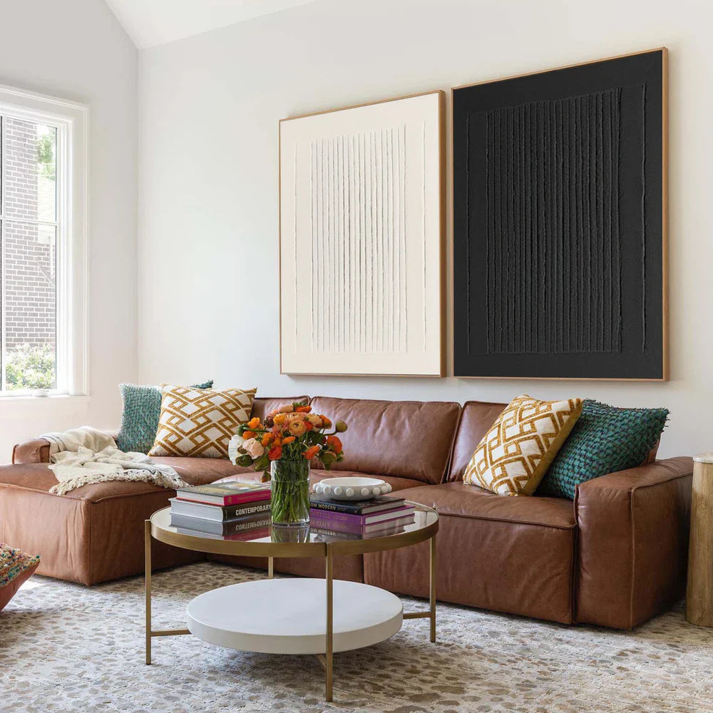 Minimalist Textured Painting Canvas Set of 2 #MM100