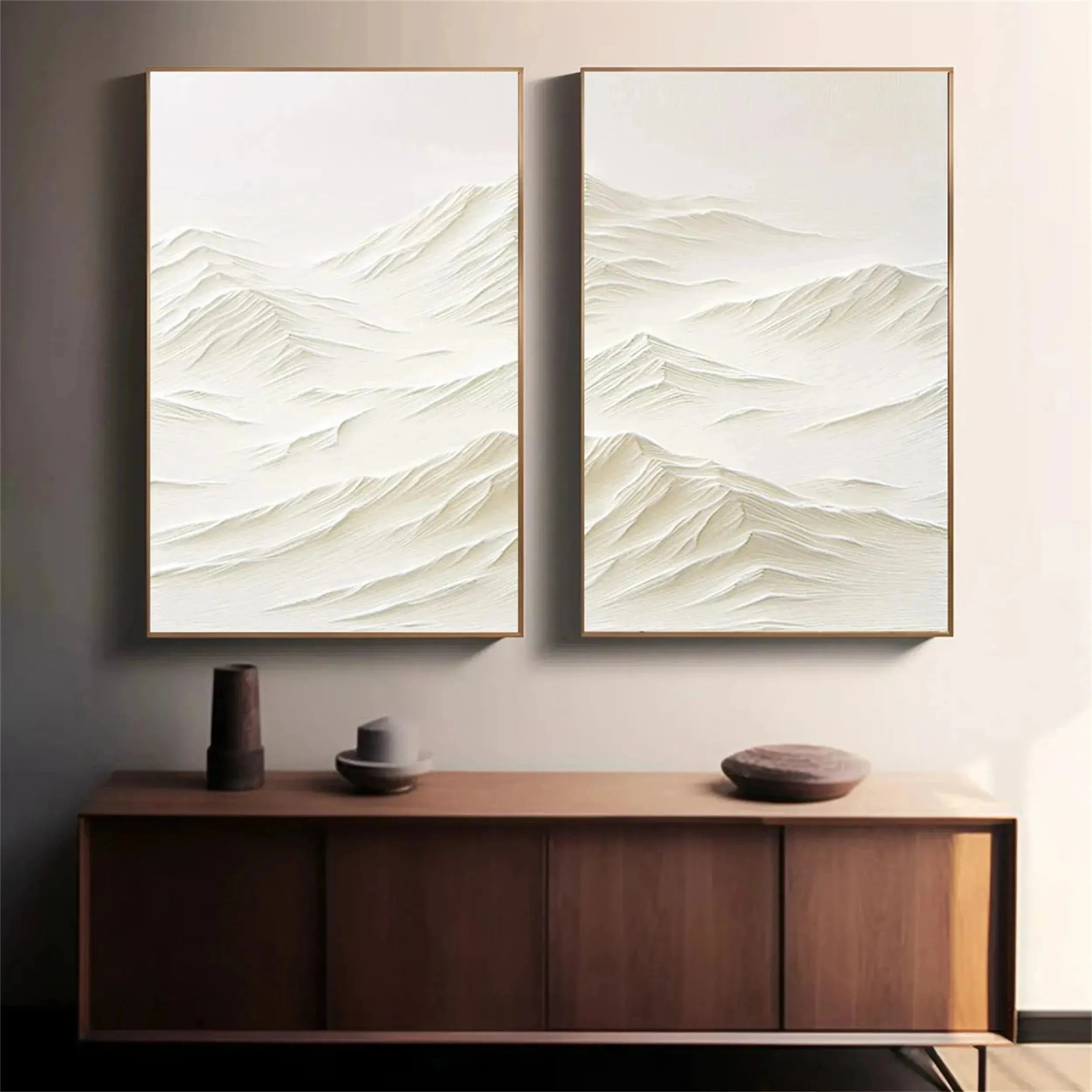 Mountain Textured Canvas Art Set of 2 #MO008