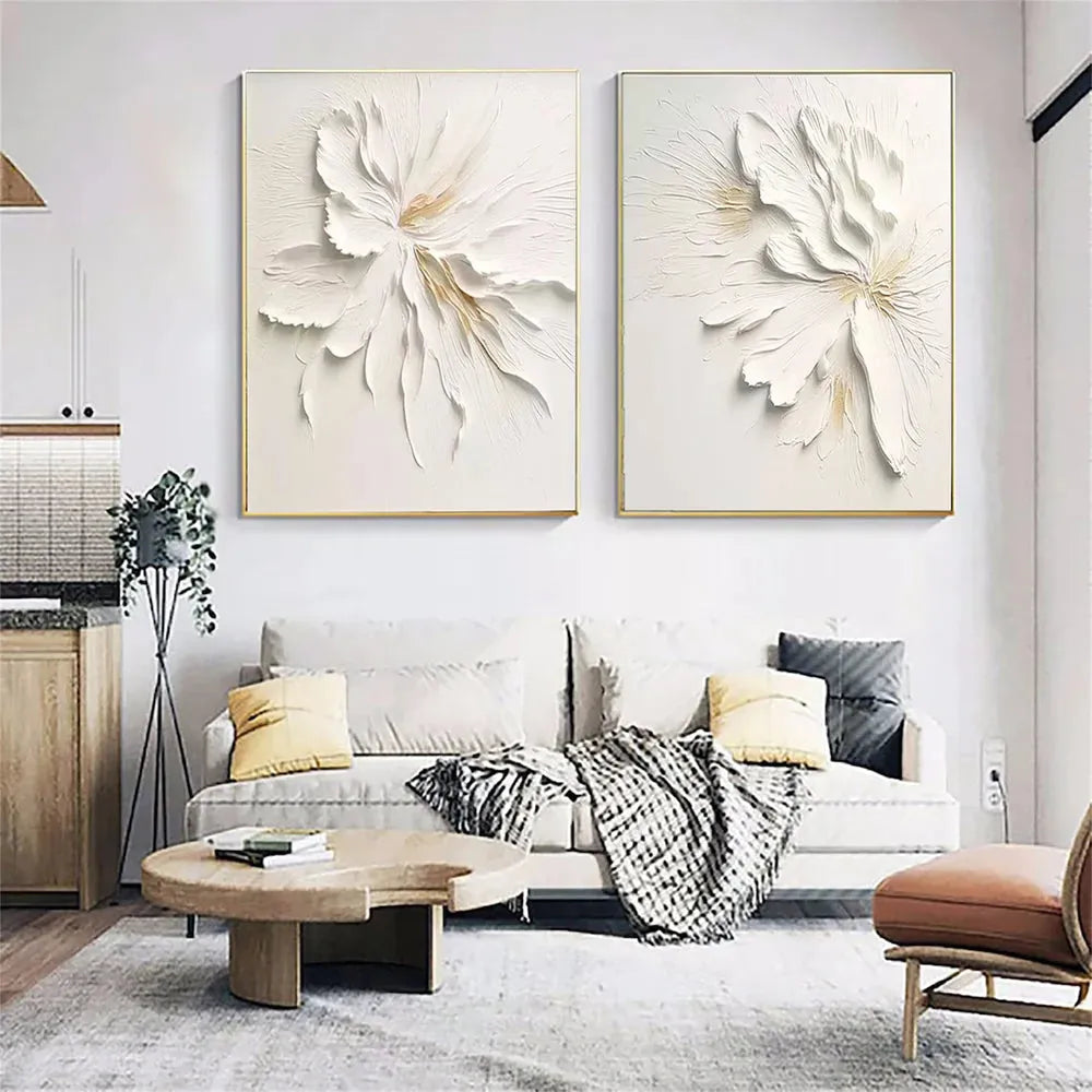 Flower Textured Painting Canvas #FP057