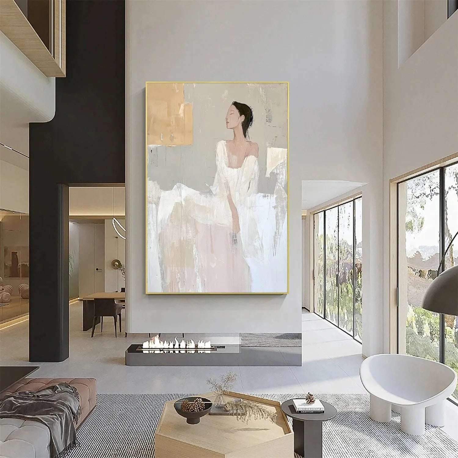 Abstract Portrait Canvas Art #AE022