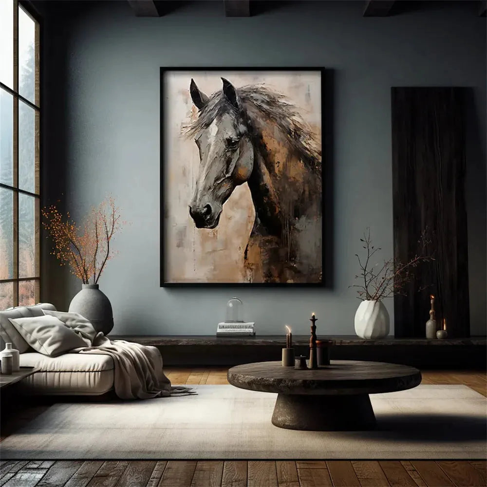 Animal Textured Canvas Art Painting #AC034