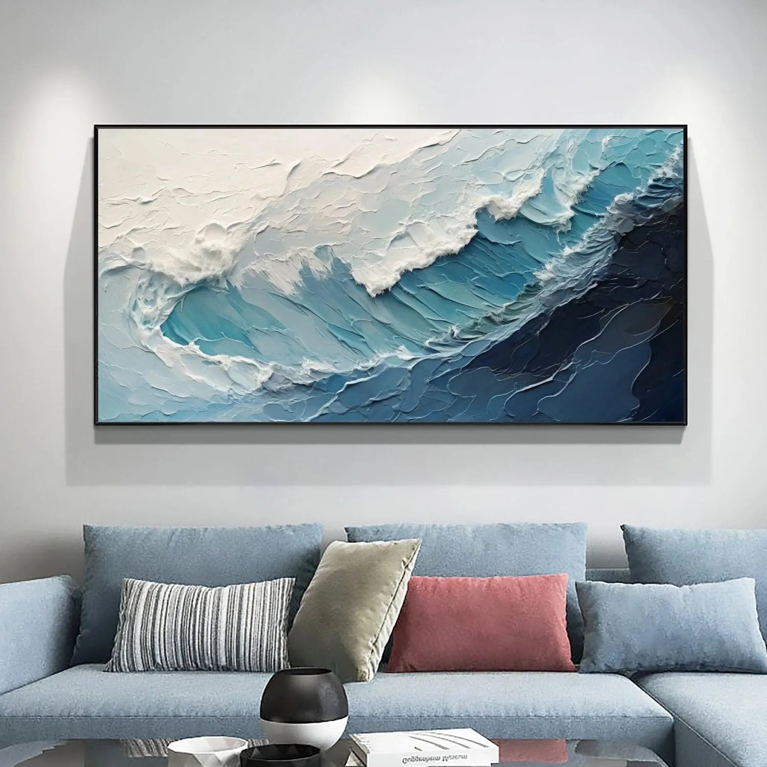 Ocean Textured Painting Canvas #OP022