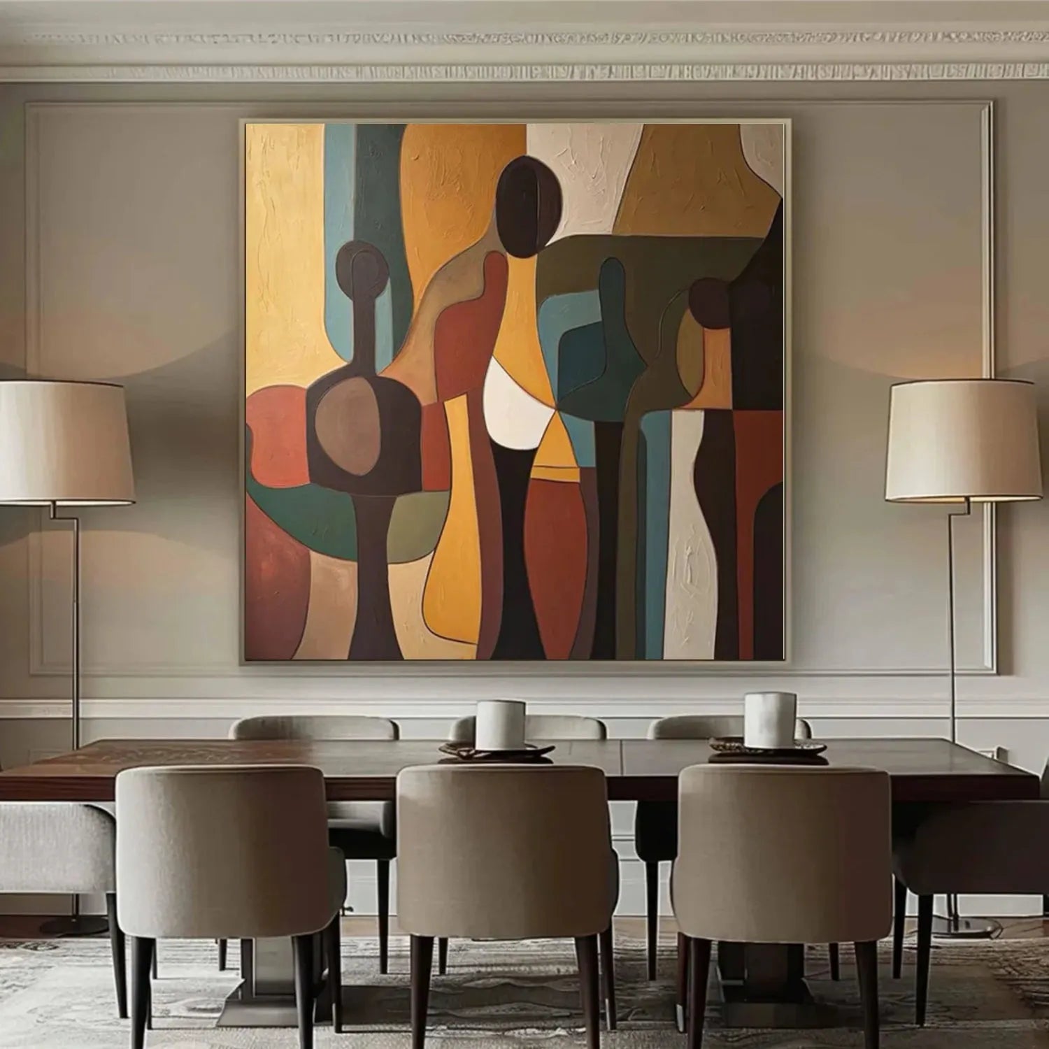 Abstract Canvas Wall Art #AP291