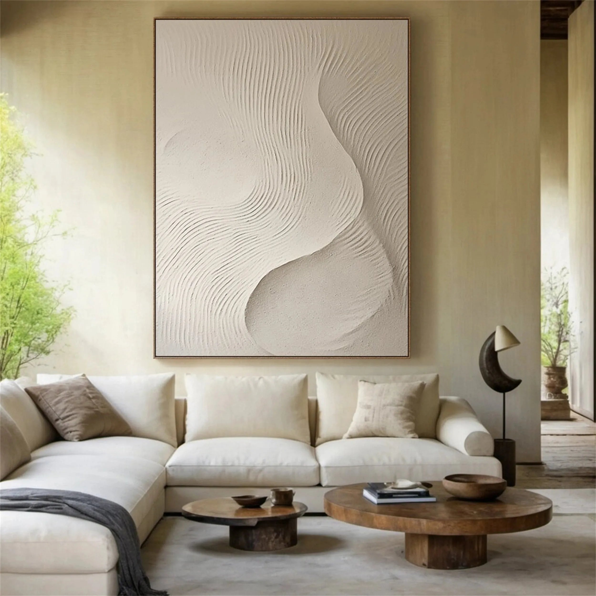 Beige & Brown Abstract #BB091