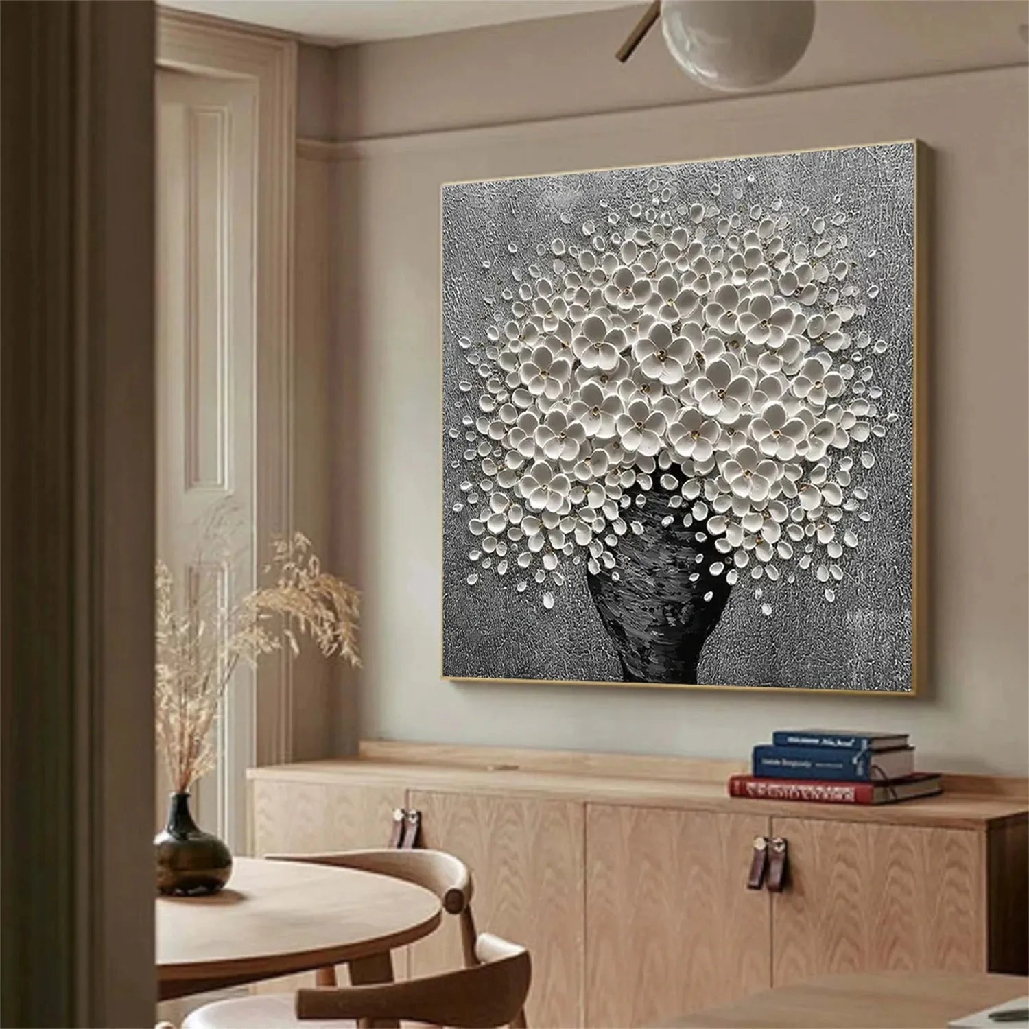 Flower Textured Painting Canvas #FP066