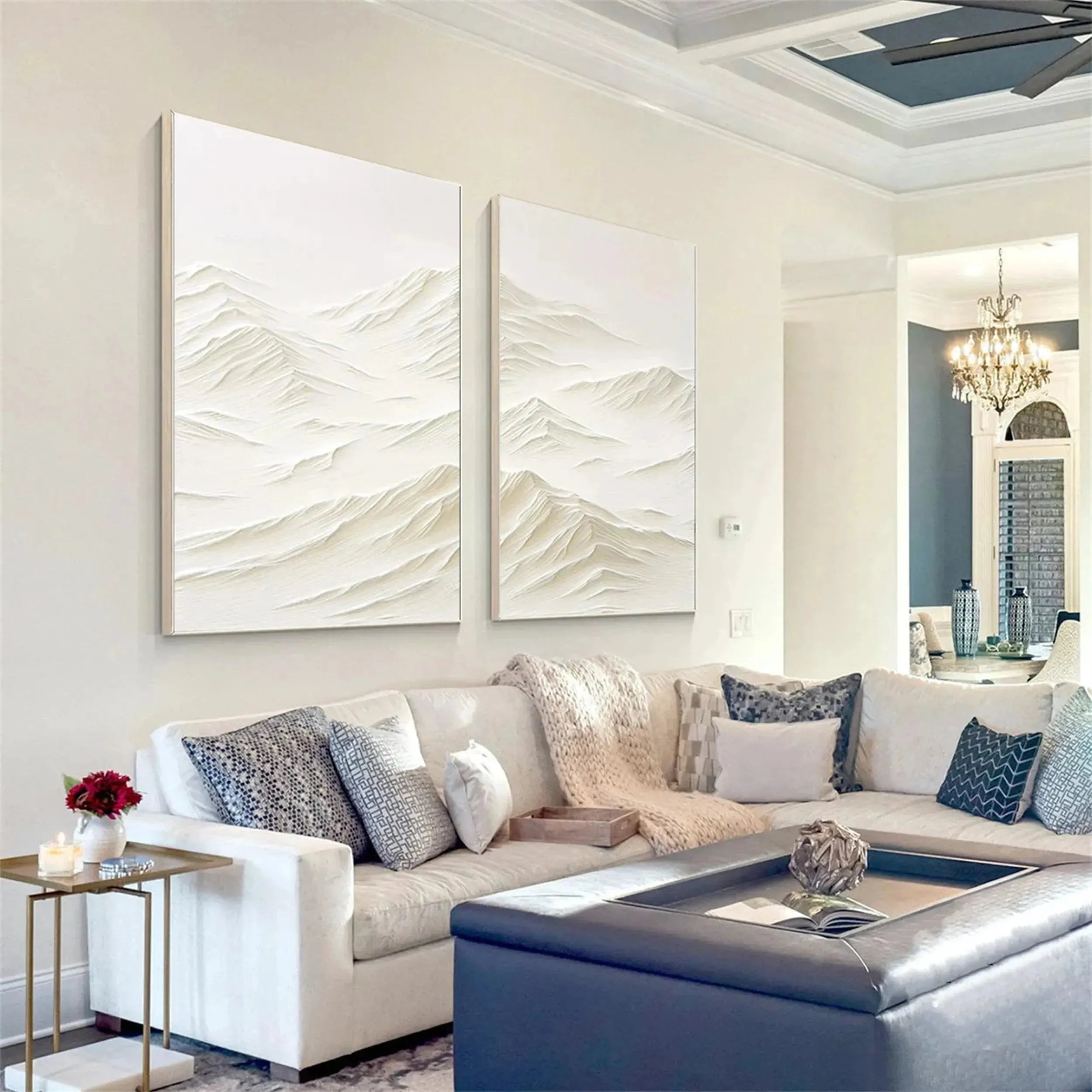 Mountain Textured Canvas Art Set of 2 #MO008