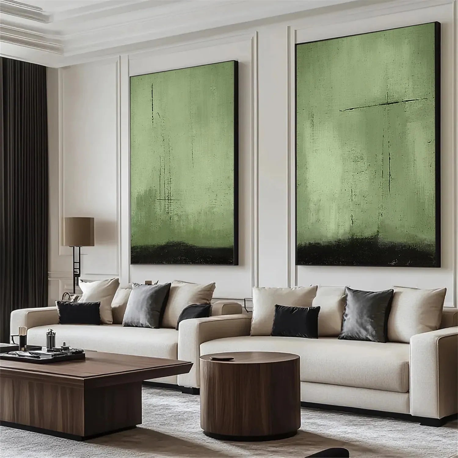 Abstract Painting Canvas Set of 2 #AP157