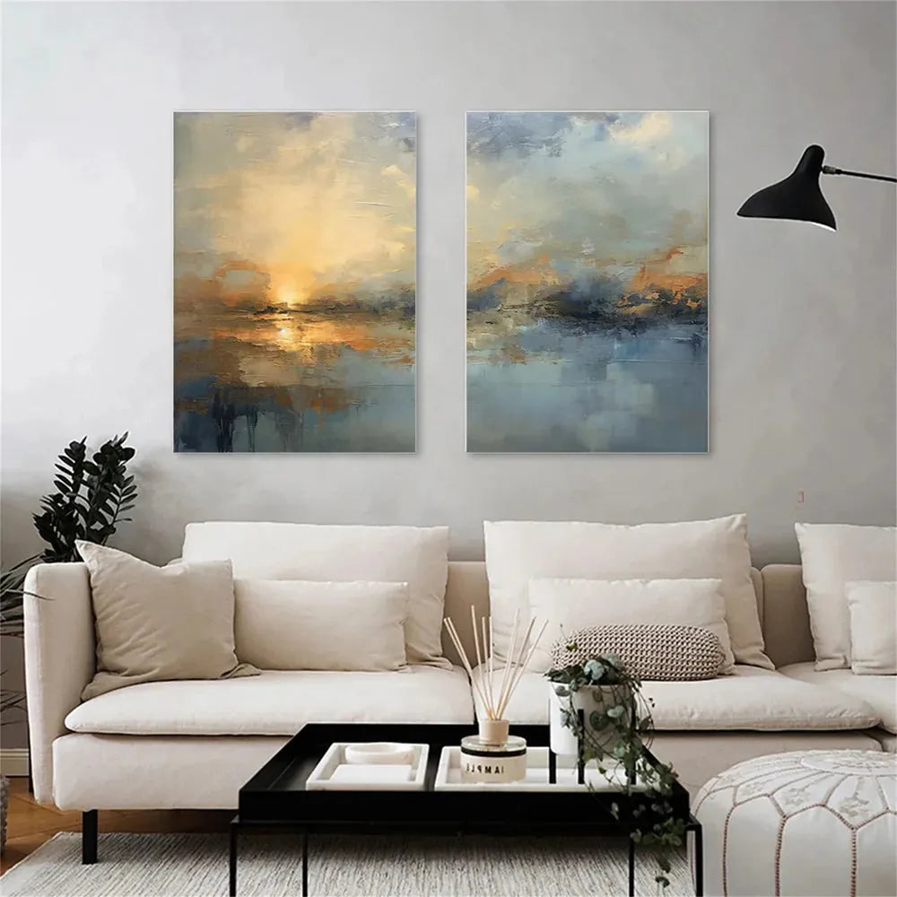 Abstract Painting Canvas Set of 2 #AP192
