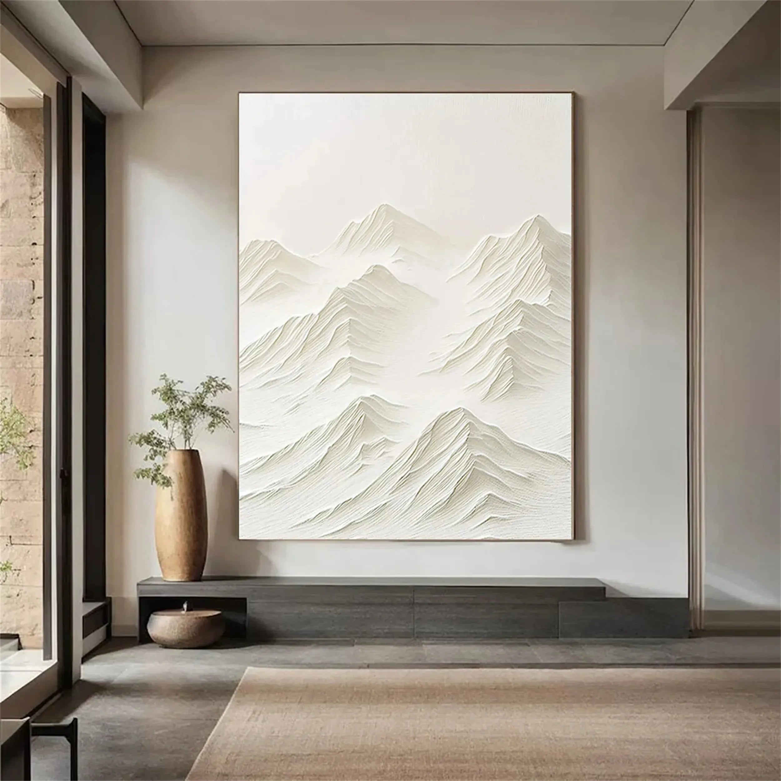 Plaster Art Minimalist Textured Painting #MM189