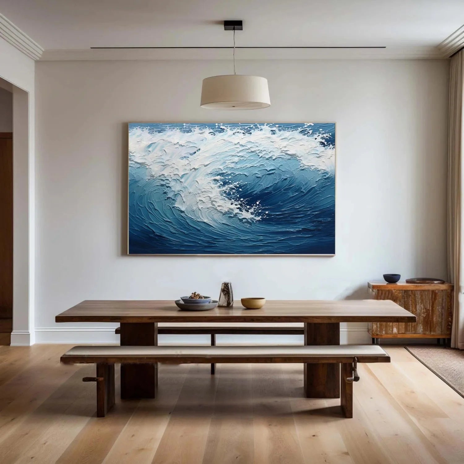 Ocean Textured Painting Canvas #OP020